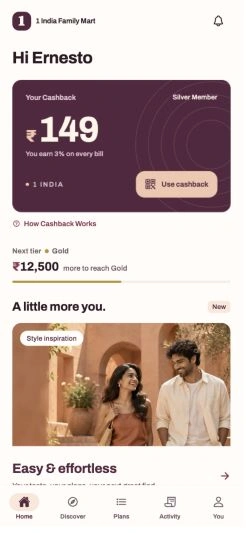 Home: cashback membership card and style inspiration